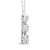 Thumbnail Image 2 of Memories, Moments, Magic Diamond Three-Stone Drop Necklace 1/2 ct tw 10K White Gold 18&quot;