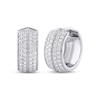 Thumbnail Image 1 of Lab-Grown Diamonds by KAY Men's Huggie Hoop Earrings 1 ct tw Sterling Silver