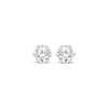 Thumbnail Image 2 of Certified Round-Cut Diamond Solitaire Stud Earrings 1/2 ct tw 14K White Gold (F/I1)