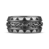 Thumbnail Image 4 of Ink & Ice Men's Black Diamond Barbed Wire Ring 1/10 ct tw Black Rhodium-Plated Sterling Silver