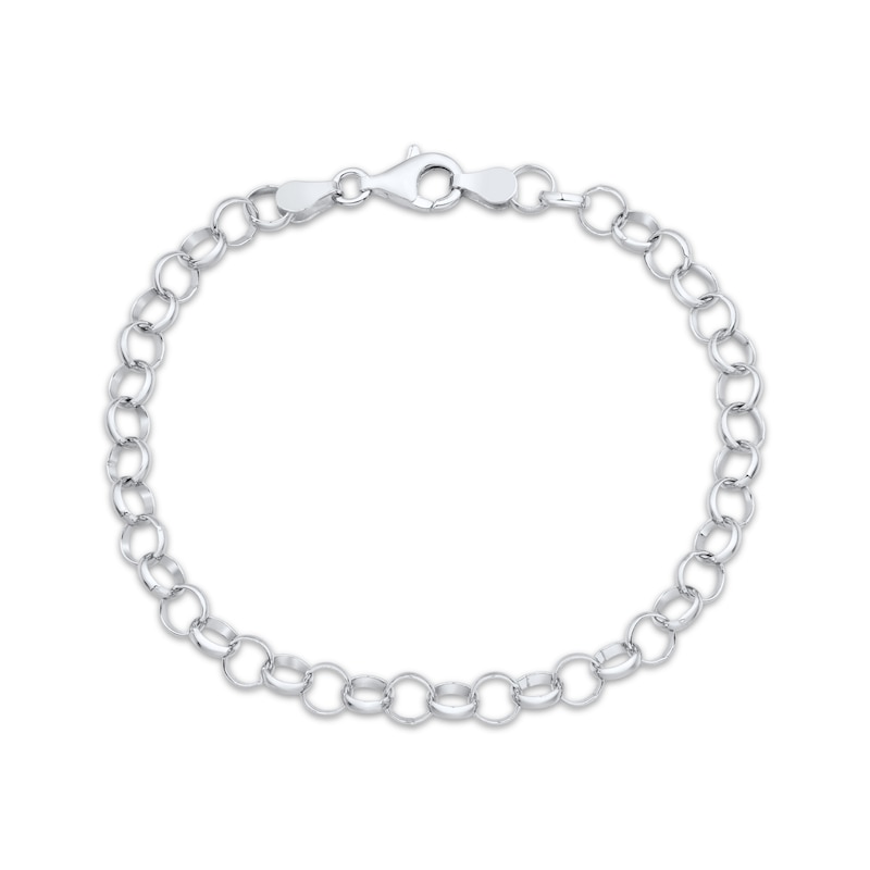 Main Image 2 of Charmed Memories Rolo Chain Bracelet 5.2mm Solid Sterling Silver 7.5&quot;