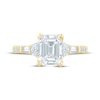 Thumbnail Image 4 of Monique Lhuillier Bliss Emerald-Cut Lab-Grown Diamond Engagement Ring 2 ct tw 18K Yellow Gold