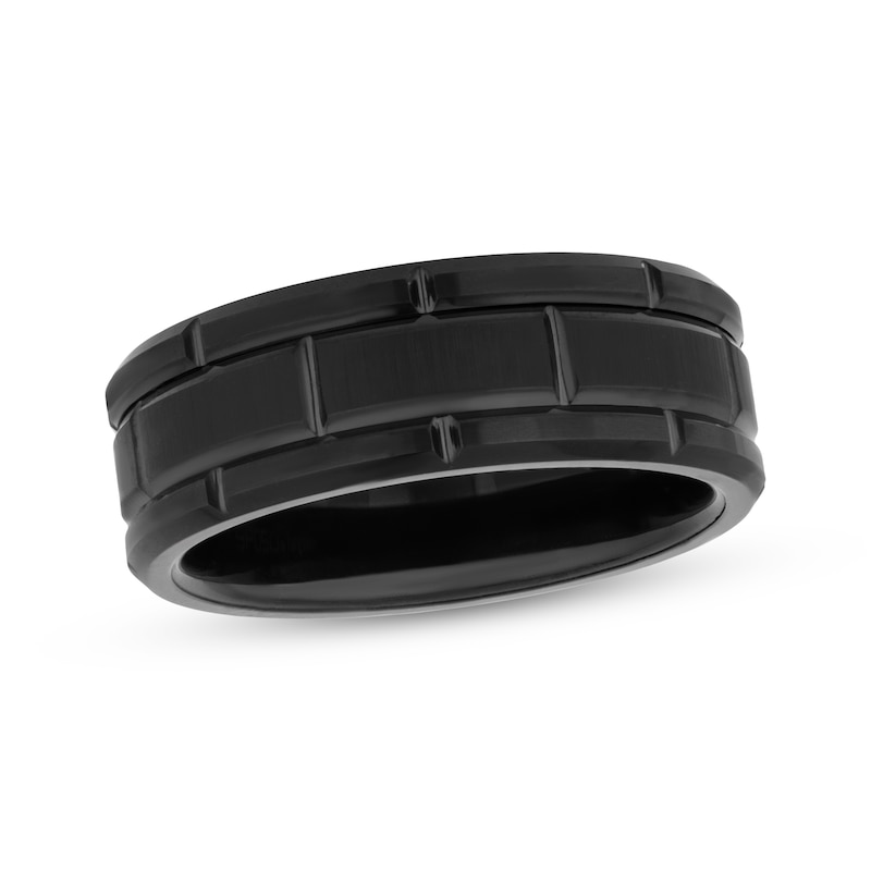 Main Image 1 of Wedding Band Black Tungsten