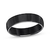 Thumbnail Image 1 of 6mm Polished Wedding Band Black Tungsten Carbide Size 10