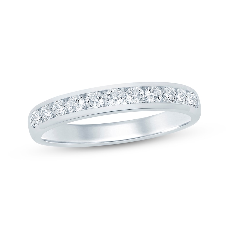 Main Image 1 of Round-Cut Diamond Anniversary Band 1/2 ct tw 14K White Gold