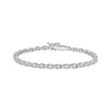 Thumbnail Image 0 of Lab-Grown Diamonds by KAY Baguette & Round-Cut Bracelet 3 ct tw 14K White Gold 7.25"