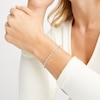 Thumbnail Image 4 of KAY Lab-Grown Diamonds Baguette & Round-Cut Bracelet 3 ct tw 14K White Gold 7.25&quot;