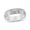 Thumbnail Image 1 of Men's Angled Brushed Wedding Band Titanium 6mm