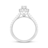 Thumbnail Image 3 of Round-Cut Diamond Halo Engagement Ring 3/4 ct tw 14K White Gold