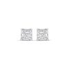 Thumbnail Image 2 of Princess-Cut Diamond Stud Earrings 1/3 ct tw Sterling Silver (J/I3)