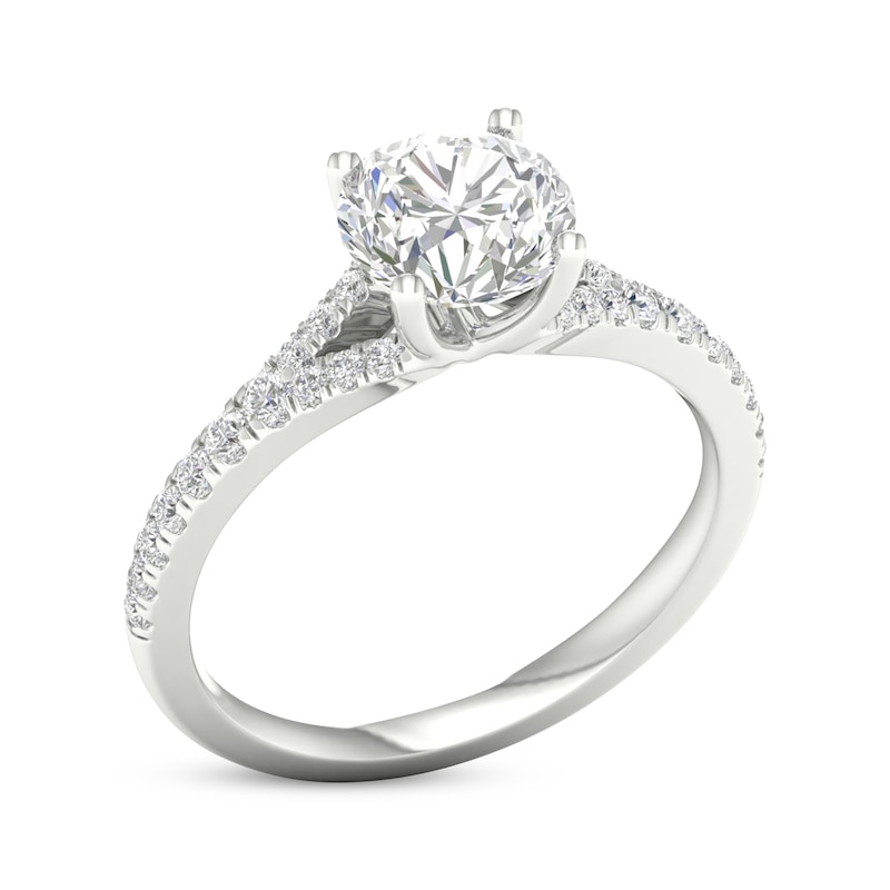 Main Image 2 of Lab-Grown Diamonds by KAY Round-Cut Engagement Ring 1-3/4 ct tw 14K White Gold