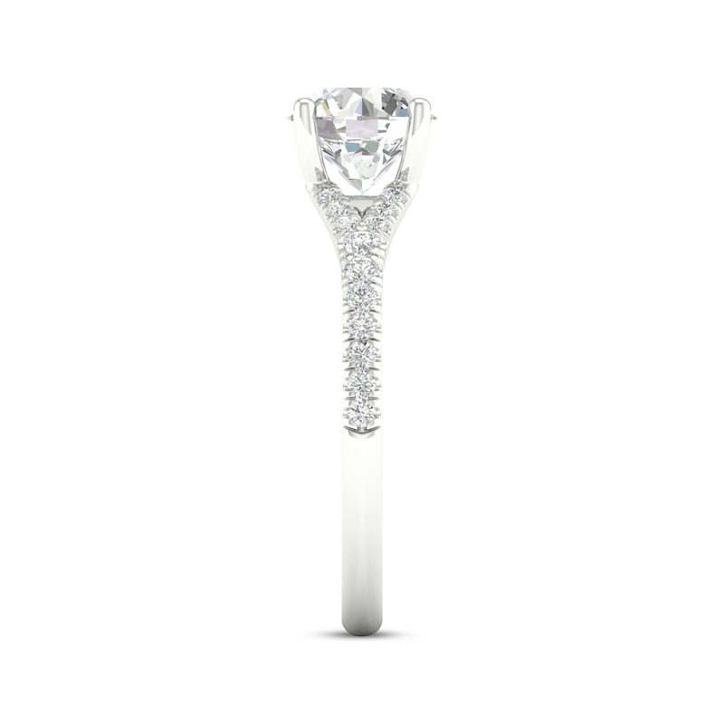 Main Image 3 of Lab-Grown Diamonds by KAY Round-Cut Engagement Ring 1-3/4 ct tw 14K White Gold