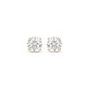 Thumbnail Image 1 of Certified Round-Cut Diamond Solitaire Stud Earrings 1/2 ct tw 14K Yellow Gold (I/I1)