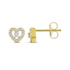 Thumbnail Image 1 of Diamond Heart-Shaped Stud Earrings 1/10 ct tw 10K Yellow Gold