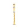 Thumbnail Image 1 of Threads of Love Diamond Stackable Station Anniversary Ring 1/10 ct tw 14K Yellow Gold