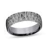 Thumbnail Image 1 of Hammered Wedding Band Gray Tantalum 6.5mm