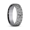 Thumbnail Image 2 of Hammered Wedding Band Gray Tantalum 6.5mm