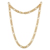 Thumbnail Image 2 of Solid Diamond-Cut Figaro Chain Necklace 7.4mm 10K Yellow Gold 22&quot;