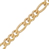 Thumbnail Image 3 of Diamond-Cut Figaro Chain Necklace 7.4mm Solid 10K Yellow Gold 22&quot;