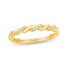 Thumbnail Image 0 of Lab-Created Diamonds by KAY Twist Anniversary Ring 1/20 ct tw 10K Yellow Gold