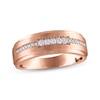 Thumbnail Image 1 of Men's Diamond Wedding Band 1/5 ct tw 10K Rose Gold