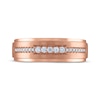 Thumbnail Image 3 of Men's Diamond Wedding Band 1/5 ct tw 10K Rose Gold