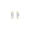 Thumbnail Image 2 of Marquise-Cut Diamond Solitaire Stud Earrings 1/5 ct tw 14K Yellow Gold (I/I1)