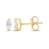 Thumbnail Image 3 of Marquise-Cut Diamond Solitaire Stud Earrings 1/5 ct tw 14K Yellow Gold (I/I1)