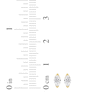 Thumbnail Image 5 of Marquise-Cut Diamond Solitaire Stud Earrings 1/5 ct tw 14K Yellow Gold (I/I1)