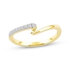 Thumbnail Image 1 of Now + Forever Diamond Swirl Anniversary Ring 1/15 ct tw 10K Yellow Gold