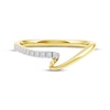 Thumbnail Image 3 of Diamond Swirl Anniversary Ring 1/15 ct tw 10K Yellow Gold