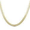 Thumbnail Image 1 of Diamond-Cut Solid Curb Chain Necklace 4.2mm 14K Yellow Gold 20”