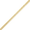 Thumbnail Image 2 of Diamond-Cut Solid Curb Chain Necklace 4.2mm 14K Yellow Gold 20”