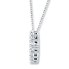 Thumbnail Image 2 of THE LEO Diamond Circle Necklace 1 ct tw Round-cut 14K White Gold 19&quot;