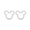 Thumbnail Image 2 of Disney Treasures Mickey Mouse Diamond Stud Earrings 1/4 ct tw Sterling Silver