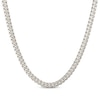 Thumbnail Image 1 of Hollow Cuban Curb Chain Necklace 6.8mm 10K White Gold 22&quot;