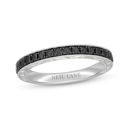 Neil Lane Black Diamond Anniversary Ring 1/2 ct tw 14K White Gold