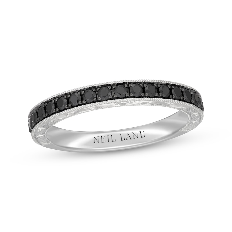 Main Image 1 of Neil Lane Black Diamond Anniversary Ring 1/2 ct tw 14K White Gold