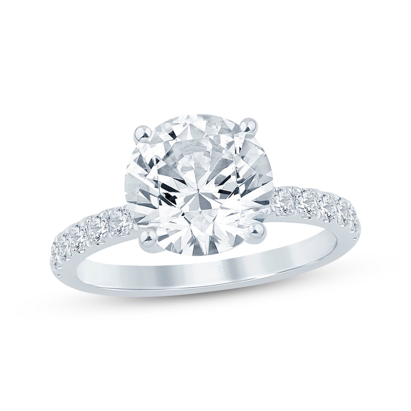 Lab-Created Diamonds by KAY Round-Cut Engagement Ring 3-1/3 ct tw 14K White Gold