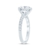 Thumbnail Image 2 of Lab-Grown Diamonds by KAY Round-Cut Engagement Ring 3-1/3 ct tw 14K White Gold