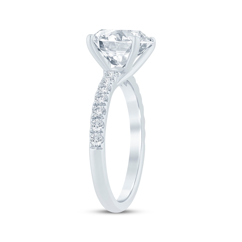 Lab-Created Diamonds by KAY Round-Cut Engagement Ring 3-1/3 ct tw 14K White Gold