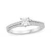 Thumbnail Image 0 of Threads of Love Princess-Cut Diamond Engagement Ring 5/8 ct tw 14K White Gold