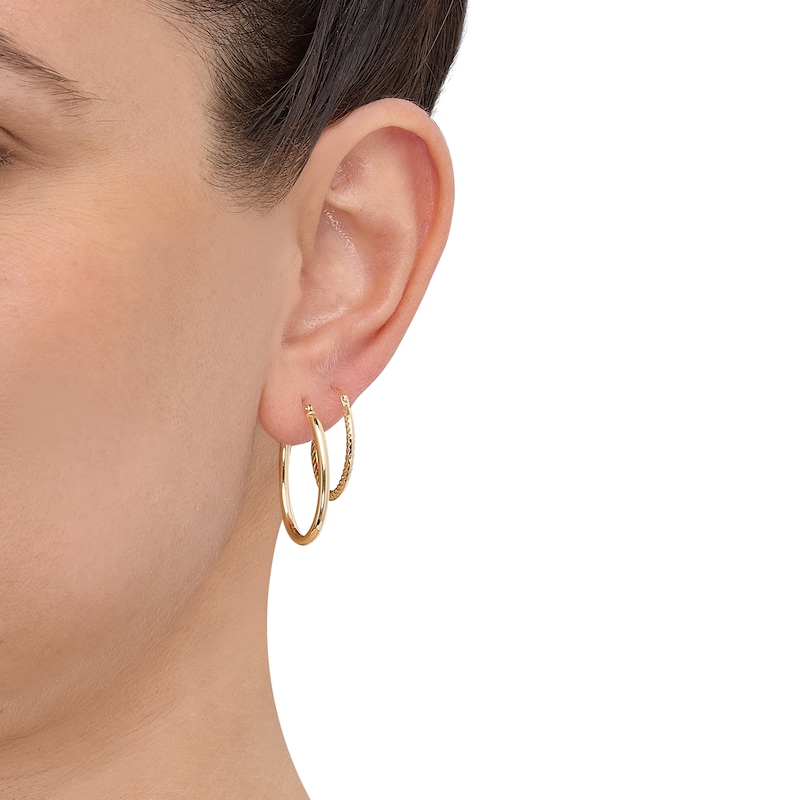 Main Image 5 of Hoop Earrings Gift Set 10K Yellow Gold