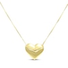 Thumbnail Image 1 of Hidden Message &quot;I Love You&quot; Heart Necklace 10K Yellow Gold 18&quot;