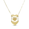 Thumbnail Image 2 of Hidden Message &quot;I Love You&quot; Heart Necklace 10K Yellow Gold 18&quot;