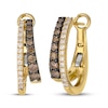 Thumbnail Image 1 of Le Vian Good Karma Diamond Two-Row Hoop Earrings 1/2 ct tw 14K Honey Gold