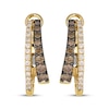 Thumbnail Image 2 of Le Vian Good Karma Diamond Two-Row Hoop Earrings 1/2 ct tw 14K Honey Gold