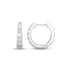 Thumbnail Image 3 of THE LEO Diamond Graduated Hoop Earrings 3/4 ct tw 14K White Gold