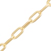 Thumbnail Image 2 of Charmed Memories Hollow Paperclip Chain Necklace 4.95mm 10K Yellow Gold 18&quot;