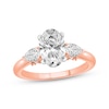 Thumbnail Image 1 of Lab-Grown Diamonds by KAY Oval-Cut Engagement Ring 2 ct tw 14K Rose Gold